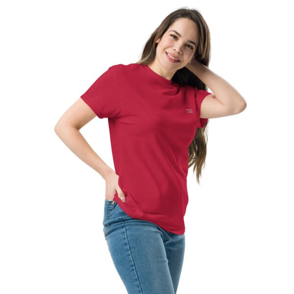 T-shirt classique unisexe brodé "En attendant le weekend"+ impression dos – Image 20