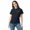 T-shirt classique unisexe brodé "En attendant le weekend"+ impression dos – Image 7