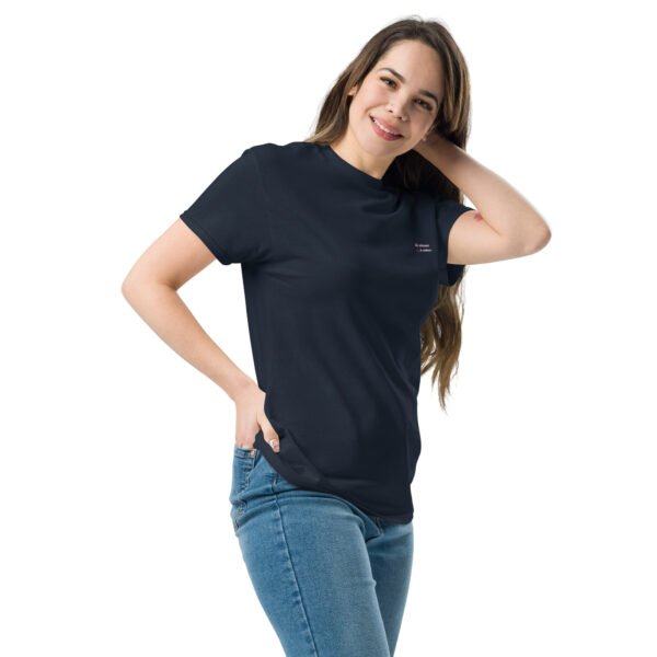 T-shirt classique unisexe brodé "En attendant le weekend"+ impression dos – Image 8