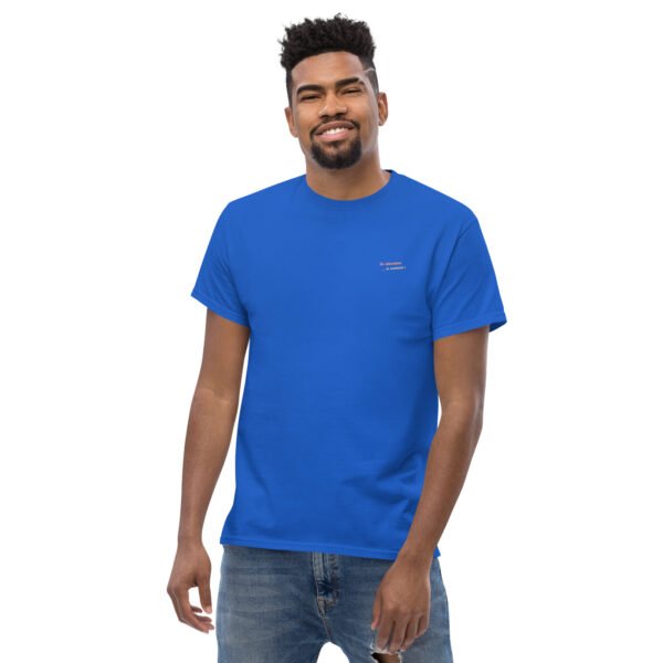 T-shirt classique unisexe brodé "En attendant le weekend"+ impression dos – Image 10