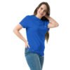 T-shirt classique unisexe brodé "En attendant le weekend"+ impression dos – Image 17