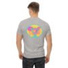 T-shirt classique unisexe brodé "En attendant le weekend" + impression dos