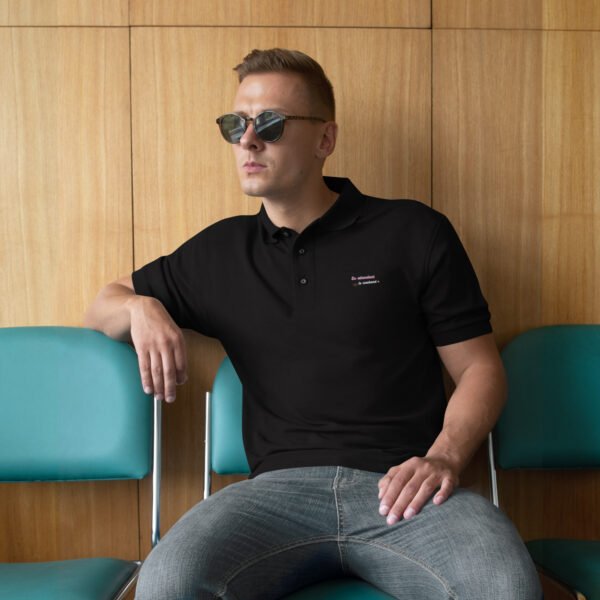Polo Brodé «En attendant le weekend »