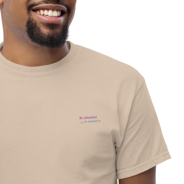 T-shirt classique unisexe brodé "En attendant le weekend"+ impression dos – Image 73