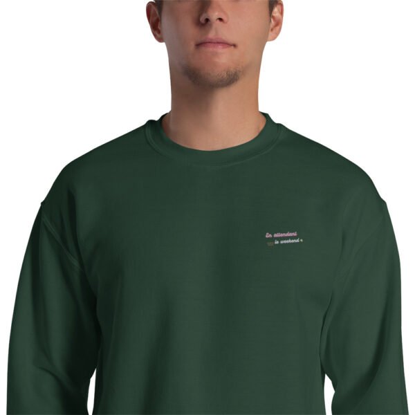 Sweat Unisexe brodé « En attendant le weekend » – Image 10