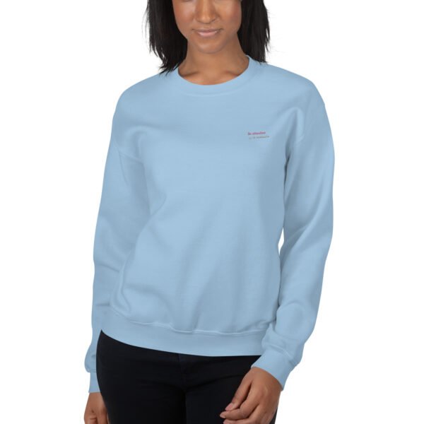 Sweat Unisexe brodé "En attendant le weekend" + impression dos – Image 30