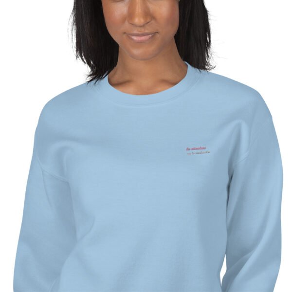 Sweat Unisexe brodé "En attendant le weekend" + impression dos – Image 29