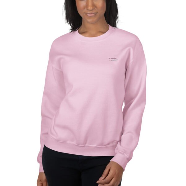 Sweat Unisexe brodé "En attendant le weekend" + impression dos – Image 39