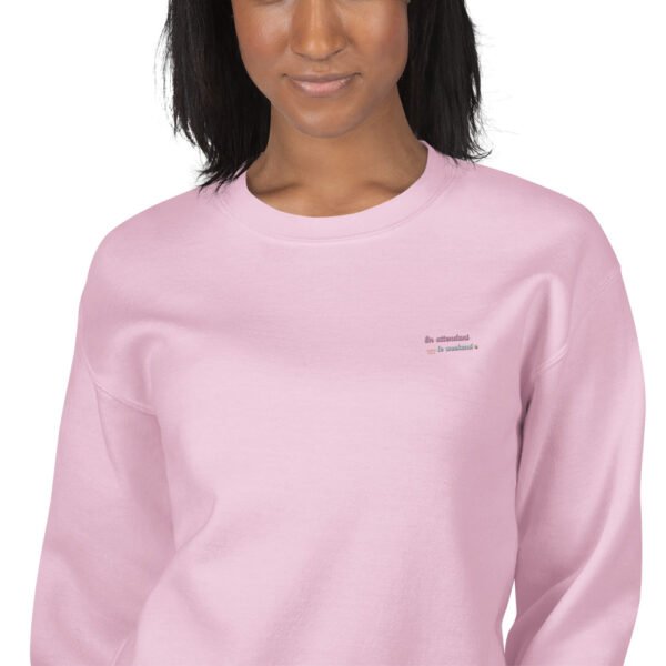 Sweat Unisexe brodé "En attendant le weekend" + impression dos – Image 38