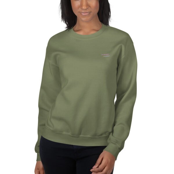 Sweat Unisexe brodé "En attendant le weekend" + impression dos – Image 24