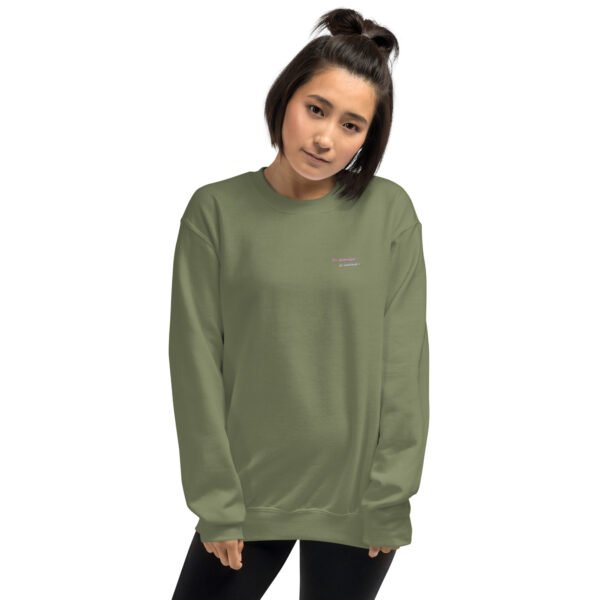 Sweat Unisexe brodé "En attendant le weekend" + impression dos – Image 23