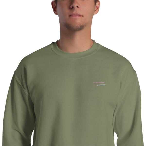 Sweat Unisexe brodé « En attendant le weekend » – Image 22