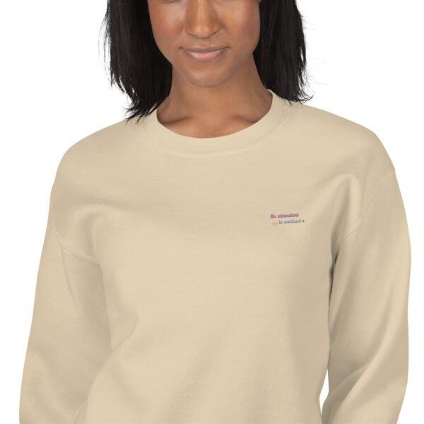 Sweat Unisexe brodé "En attendant le weekend" + impression dos – Image 35