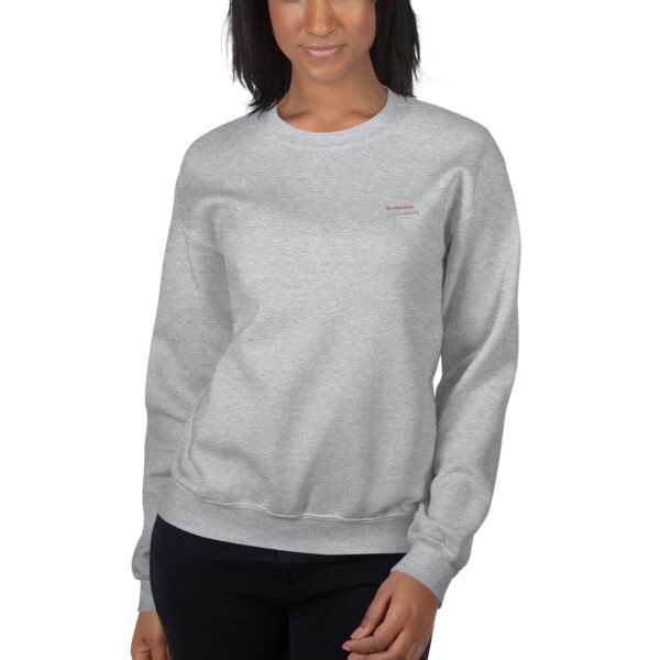 Sweat Unisexe brodé "En attendant le weekend" + impression dos – Image 33