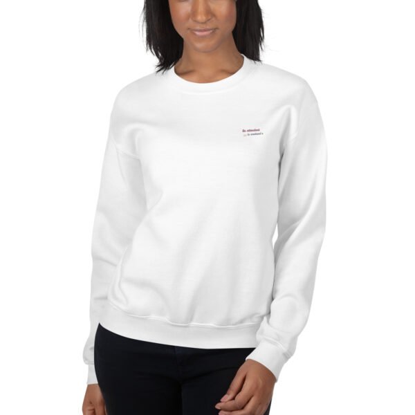 Sweat Unisexe brodé "En attendant le weekend" + impression dos – Image 42