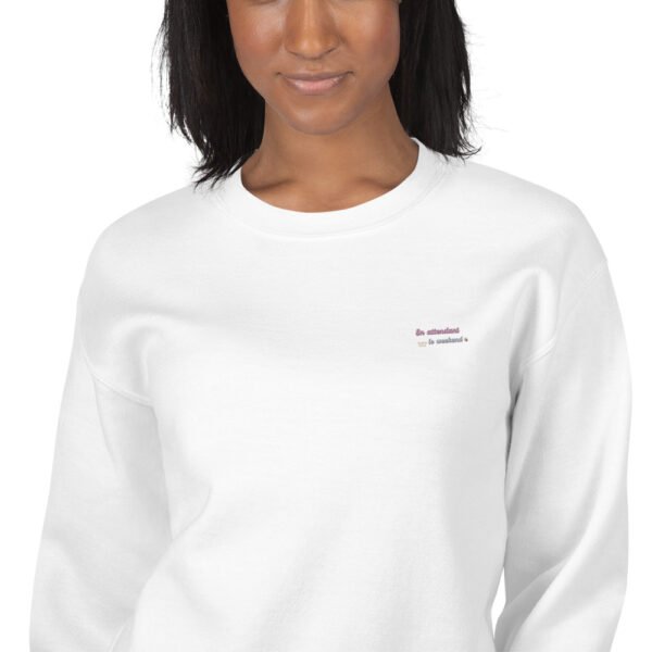 Sweat Unisexe brodé "En attendant le weekend" + impression dos – Image 41