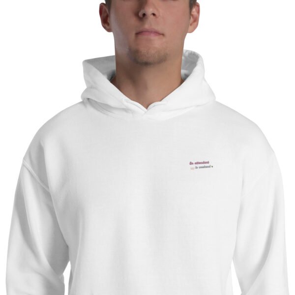 Sweat à capuche brodé « En attendant le weekend » + impression dos – Image 35