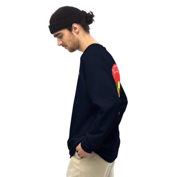Sweat Unisexe brodé « En attendant le weekend » + impression dos – Image 8