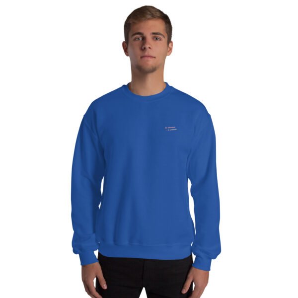 Sweat Unisexe brodé « En attendant le weekend » + impression dos – Image 16