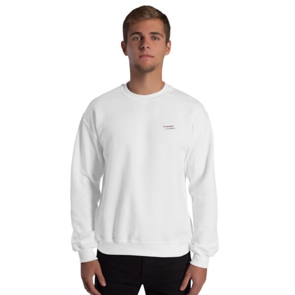 Sweat Unisexe brodé « En attendant le weekend » + impression dos – Image 40
