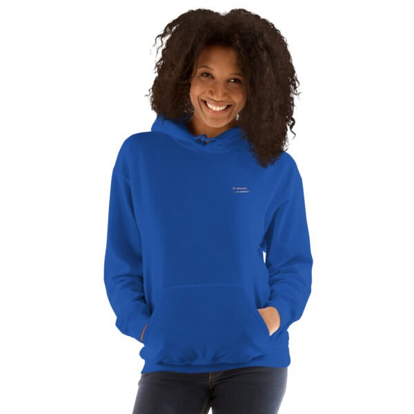 Sweat à capuche brodé « En attendant le weekend » + impression dos – Image 13