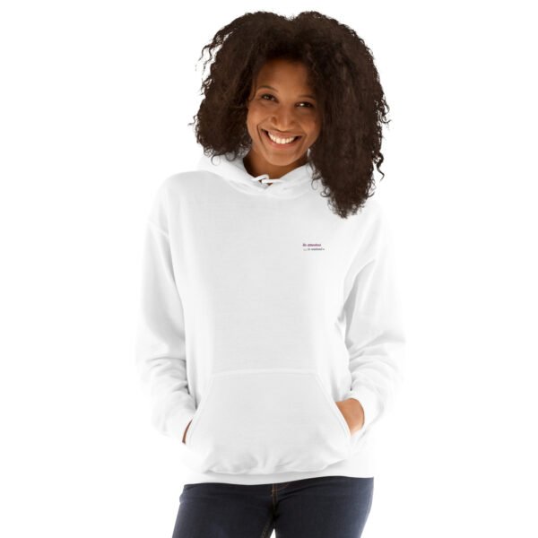 Sweat à capuche brodé « En attendant le weekend » + impression dos – Image 34