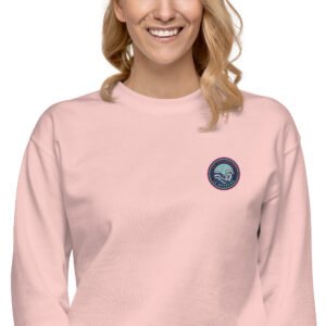 Sweatshirt premium unisexe brodé " En attendant le weekend "